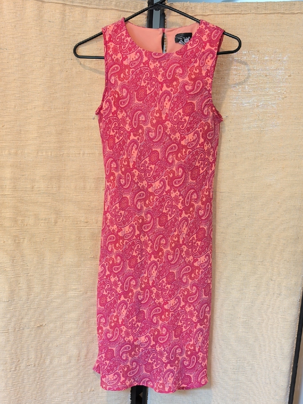 VTG My Michelle Pink Paisley High Neck Dress – Size 7/8 – Y2K/90s Boho 